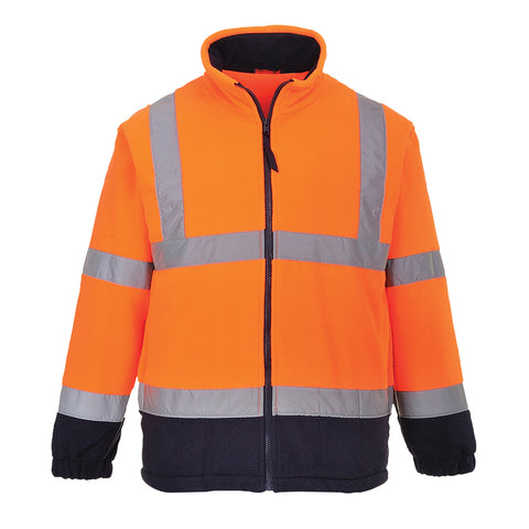 Portwest UF301ONR Hi-Vis Two Tone Fleece - Orange/Navy - R