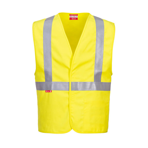 Portwest UFR23YER Bizflame 88/12 Hi-Vis FR Woven Vest - Yellow - R