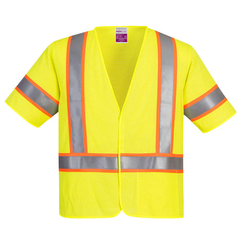 Portwest UFR24YER Modaflame Hi-Vis Class 3 FR Mesh Vest - Yellow - R