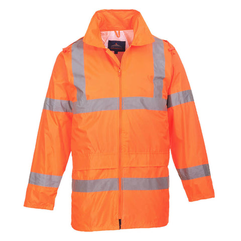 Portwest UH440ORR Hi-Vis Rain Traffic Jacket - Orange - R