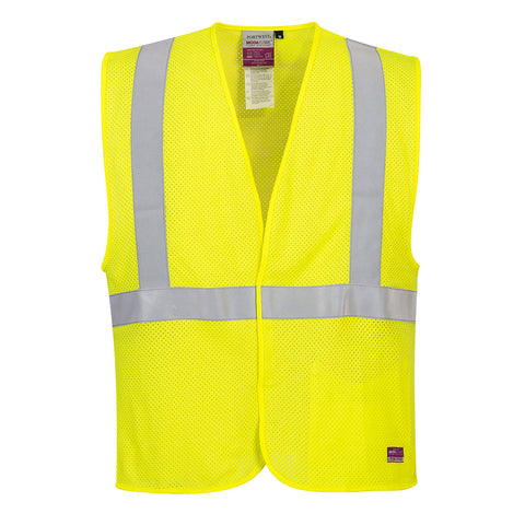Portwest UMV21YER Modaflame Hi-Vis ARC FR Mesh Vest - Yellow - R