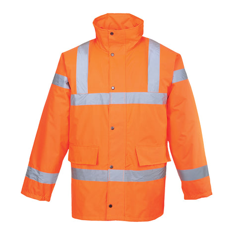 Portwest URT30ORR Hi-Vis Winter Traffic Jacket - Orange - R