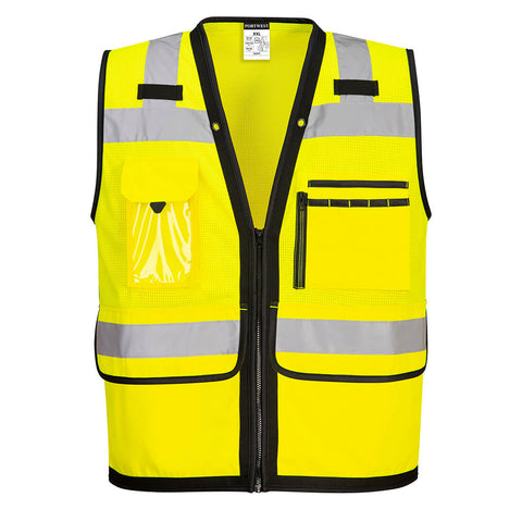 Portwest US378YER Hi-Vis Heavy Duty Surveyor Vest - Yellow - R