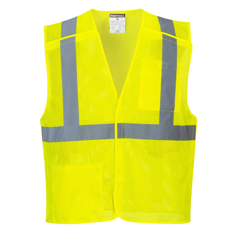 Portwest US384YER Economy Hi-Vis Breakaway Vest - Yellow - R