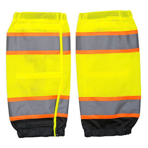 Portwest US389YB Hi-Vis Mesh Contrast Gaiters - Yellow/Black - R