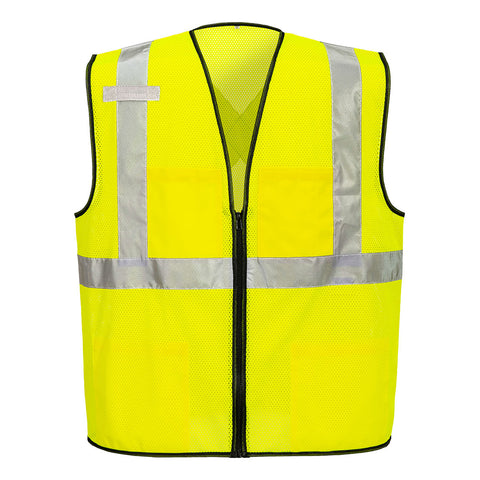 Portwest US396YER Tampa Hi-Vis Mesh X-Back Vest - Yellow - R