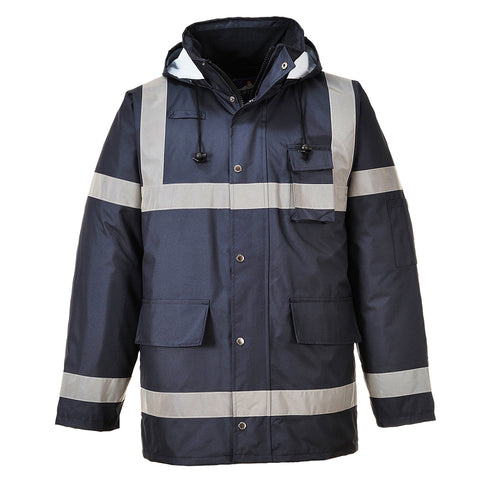 Portwest US433NAR Iona Enhanced Winter Traffic Jacket - Navy - R
