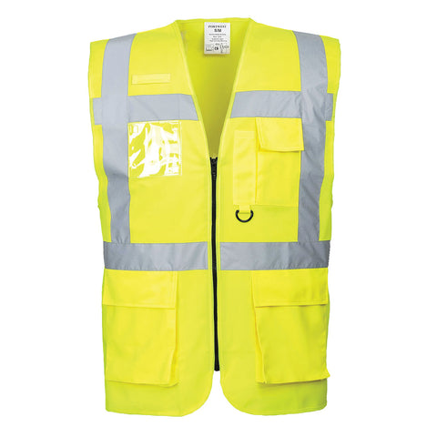 Portwest US476YER Berlin Hi-Vis Executive Vest - Yellow - R