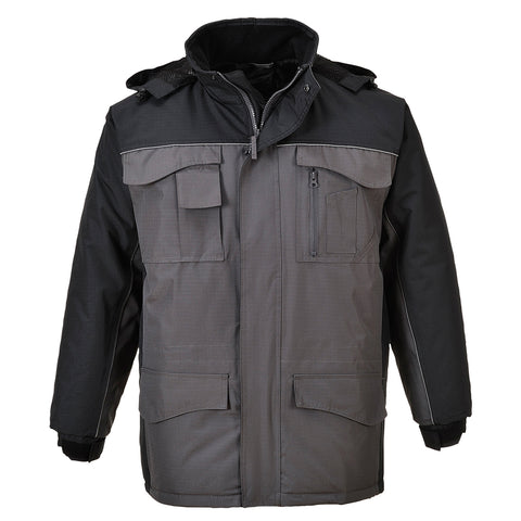 Portwest US562BYR RS Parka - Black/Gray - R