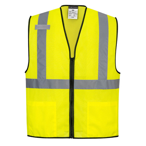 Portwest US580YER Alabama Hi-Vis Band and Brace Vest - Yellow - R