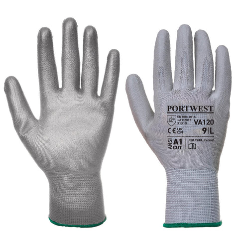 Portwest VA120G7R Vending PU Palm Glove - Gray - R