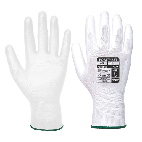 Portwest VA120W6R Vending PU Palm Glove - White - R