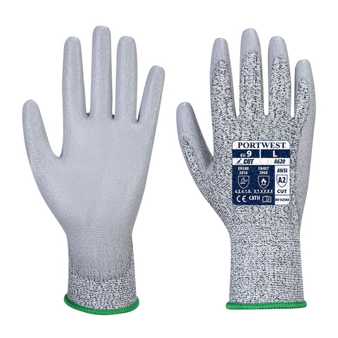 Portwest VA620G7R Vending LR Cut PU Palm Glove - Gray - R