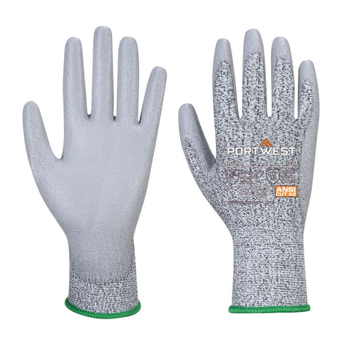 Portwest VB620G7R Vending Cut B13 PU Glove A2 (144 Pairs) - Gray - R