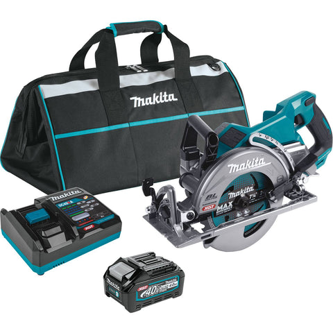 Makita GSR01M1 40V max XGT® Rear Handle 7-1/4” Circular Saw Kit, bag, with one battery (4.0Ah)