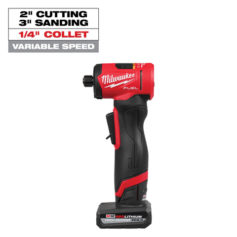 Milwaukee 3485-22 M12 FUEL 1/4" Right Angle Die Grinder Kit