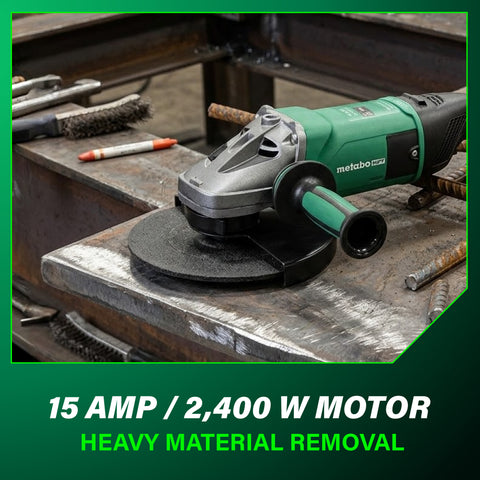 Metabo HPT US646467800 7" 15 Amp Surface Preparation Kit Angle Grinder image 9