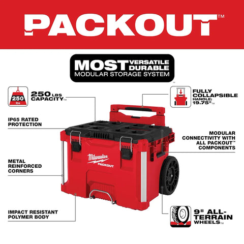 Milwaukee 48-22-8427 PACKOUT™ Rolling Tool Box