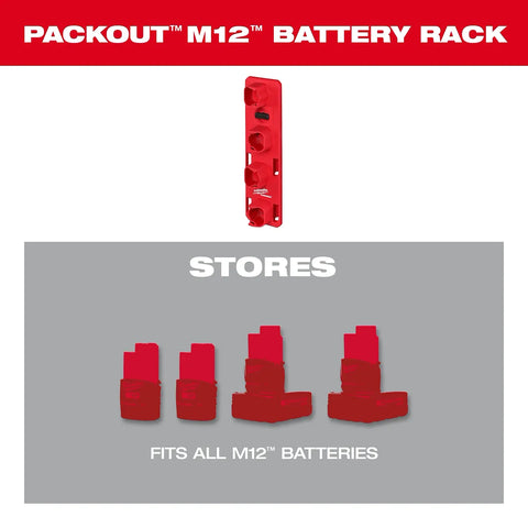 Milwaukee 48-22-8338 PACKOUT™ M12™ Battery Rack