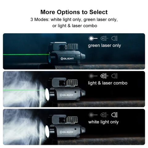 OLIGHT BALDRMINITBK Baldr Mini / Baldr RL Mini Laser Combo Tactical Light 600 Lumens