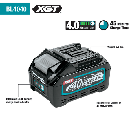 Makita BL4040-2 40V max XGT® 4.0Ah Battery, 2/pk