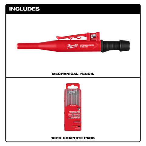 Milwaukee 48-22-3301 Mechanical Pencil with Lead Pack