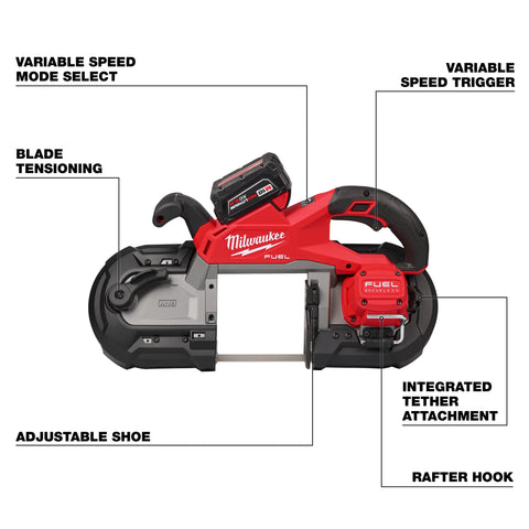 Milwaukee 2929-22 M18 FUEL™ Deep Cut Band Saw Kit image 2