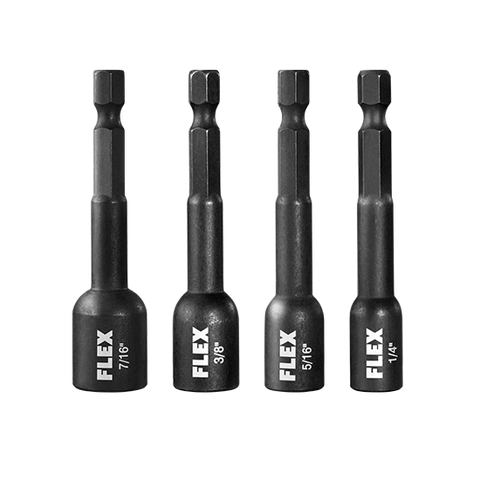 FLEX FAM10301-4 4pc 2-9/16in Impact-rated Nut Setter