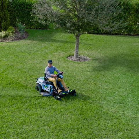 EGO ZT4215S Z6 42" Zero Turn Mower with e-STEER™ Technology, Includes (2) 10.0Ah and (4) 6.0Ah Batteries and 800W Charger
