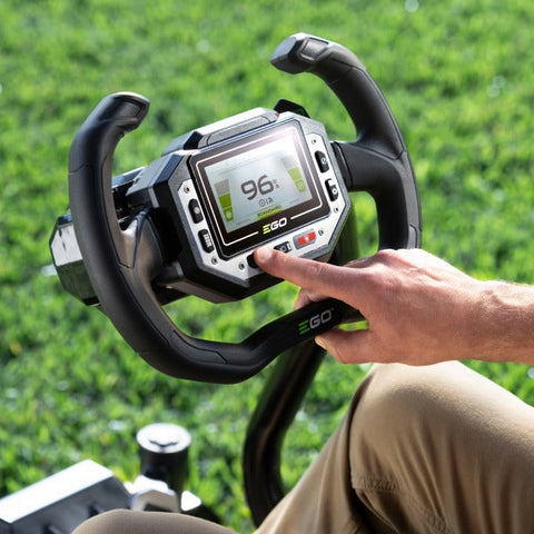 EGO ZT4215S Z6 42" Zero Turn Mower with e-STEER™ Technology, Includes (2) 10.0Ah and (4) 6.0Ah Batteries and 800W Charger