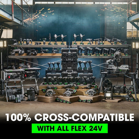 FLEX FX7221-Z 24V 10-Inch Table Saw – Bare Tool – feature view; battery and optional accessories sold separately (8)