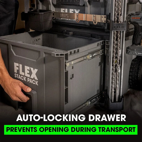 FLEX FS1108 StackPack Rolling 1-drawer Tool Box