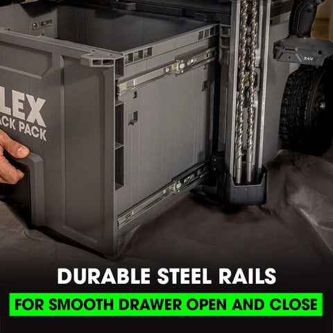 FLEX FS1108 StackPack Rolling 1-drawer Tool Box