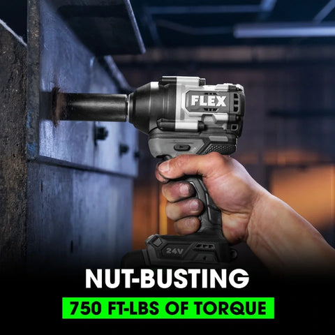 FLEX FX1451-1F 1/2" Mid Torque Impact Wrench Stacked-Lithium Kit (1x3.5Ah Stacked Battery+160W Charger)