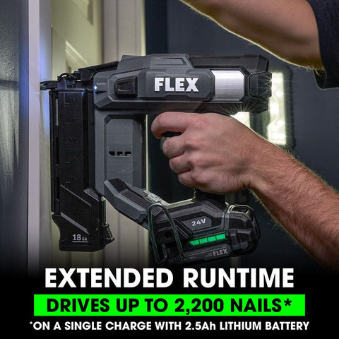FLEX FX4331-1A 18Ga Brad Nailer Kit (1x2.5Ah Battery+160W Charger)