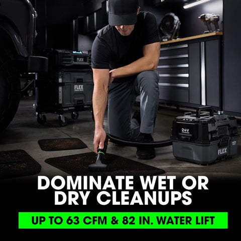 FLEX FX5231-Z 2.5 Gallon Wet-Dry Vacuum -Bare Tool