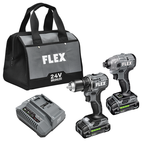 FLEX FXM205-2A PT Combo Kit -KIT,Includes 2-Tool, (2)2.5Ah Battery and Charger