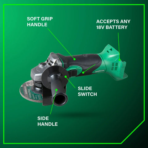 Metabo HPT G18DSL2Q4M 18V 4.5" Disc Brushed Grinder (Tool Only)