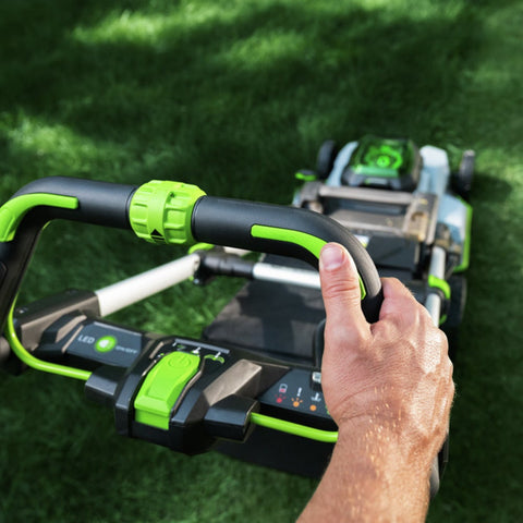 EGO LM2123SP-2 800 SERIES Mower + 21” Touch Drive™ Self-Propelled with 4.0Ah and 6.0Ah Batteries, 550W Rapid Charger