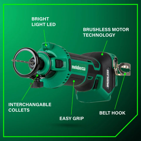 Metabo HPT M18DYAQ4M 18V Cordless Drywall Cut Out Tool Bare Tool