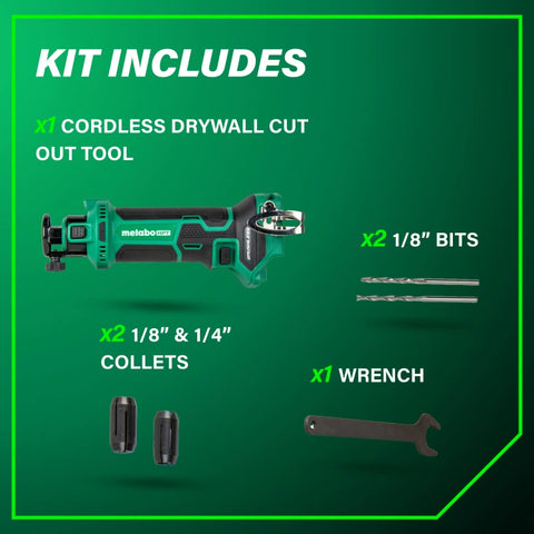 Metabo HPT M18DYAQ4M 18V Cordless Drywall Cut Out Tool Bare Tool