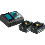 Makita BL1850BDC2X1 18V LXT® Lithium‑Ion Battery and Rapid Optimum Charger Starter Pack (5.0Ah)