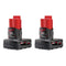 Milwaukee 48-11-2462 M12 REDLITHIUM XC6.0 BATTERY 2-PACK