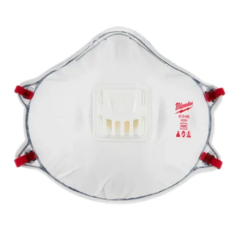 Milwaukee 48-73-4004 10pk N95 Valved Respirator with Gasket