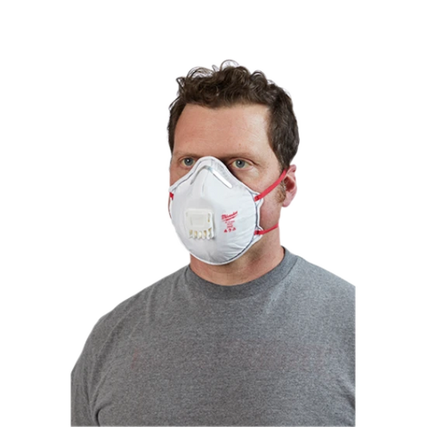 Milwaukee 48-73-4004 10pk N95 Valved Respirator with Gasket
