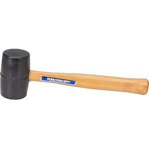 VAUGHAN 43415 20 oz Black Solid Rubber Mallet VN57431