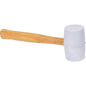 VAUGHAN 43416 20 oz White Non-Marring Solid Rubber Mallet VN57432