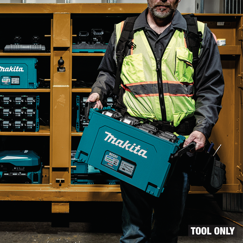Makita BCC01 Action Shot (taking box to go tool only)