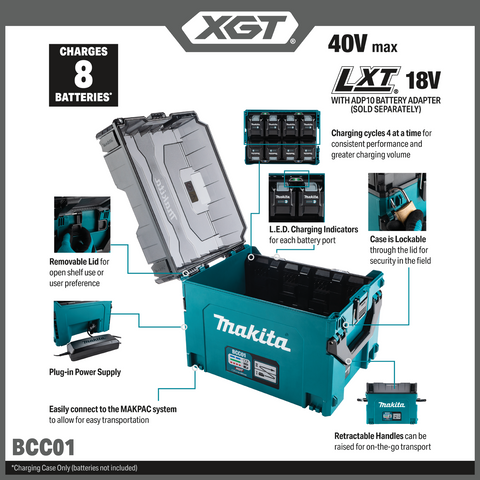 Makita BCC01 Feature Shot (Callouts)