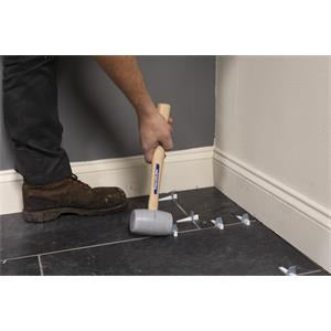 VAUGHAN 43416 20 oz White Non-Marring Solid Rubber Mallet VN57432